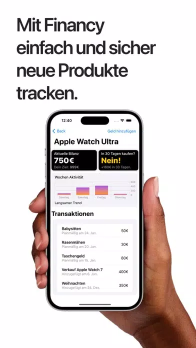 Screenshot di Financy
