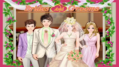Bride and Groom - Fun wedding dress up and make up game with brides and grooms for kids スクリーンショット