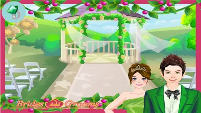 Bride and Groom - Fun wedding dress up and make up game with brides and grooms for kids スクリーンショット