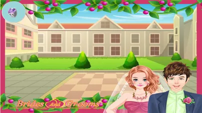 Bride and Groom - Fun wedding dress up and make up game with brides and grooms for kids スクリーンショット