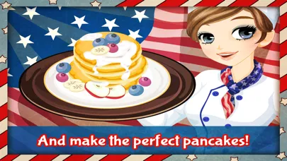 American Pancakes - learn how to make delicious pancakes with this cooking game! Ekran Görüntüleri