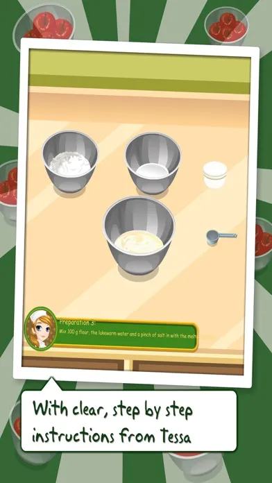 Tessa’s cooking apple strudel – learn how to bake your Apple Strudel in this cooking game for kids スクリーンショット
