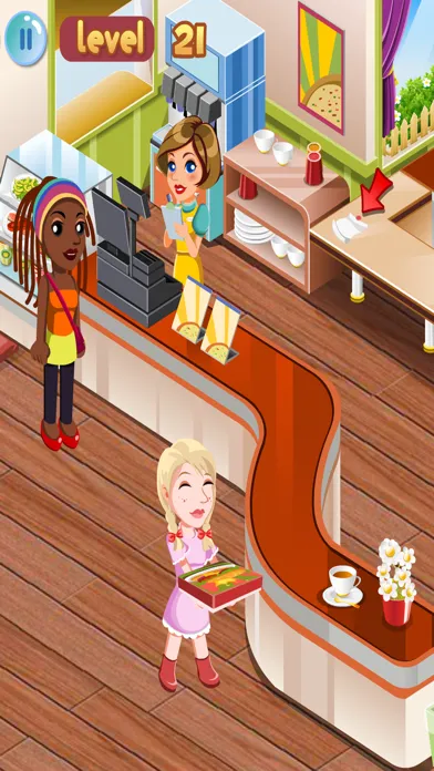 Zrzuty ekranu Tessa’s Pizza Shop – In this shop game your customers come to order their pizzas