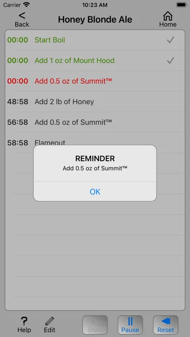 Tangkapan skrin Homebrew Timer