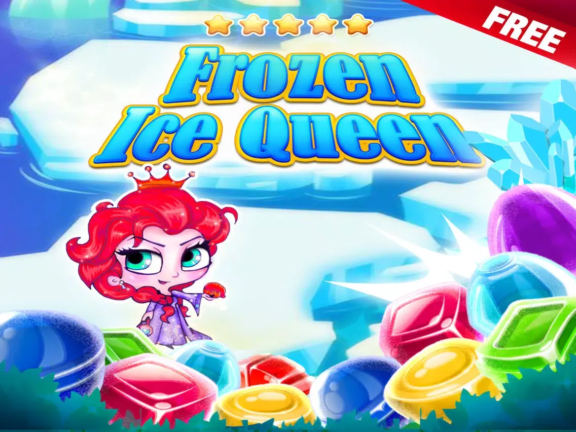 ``` Frozen Ice Queen Match-3``` - fun candy puzzle game for jewel mania'cs free iPad  Screenshots