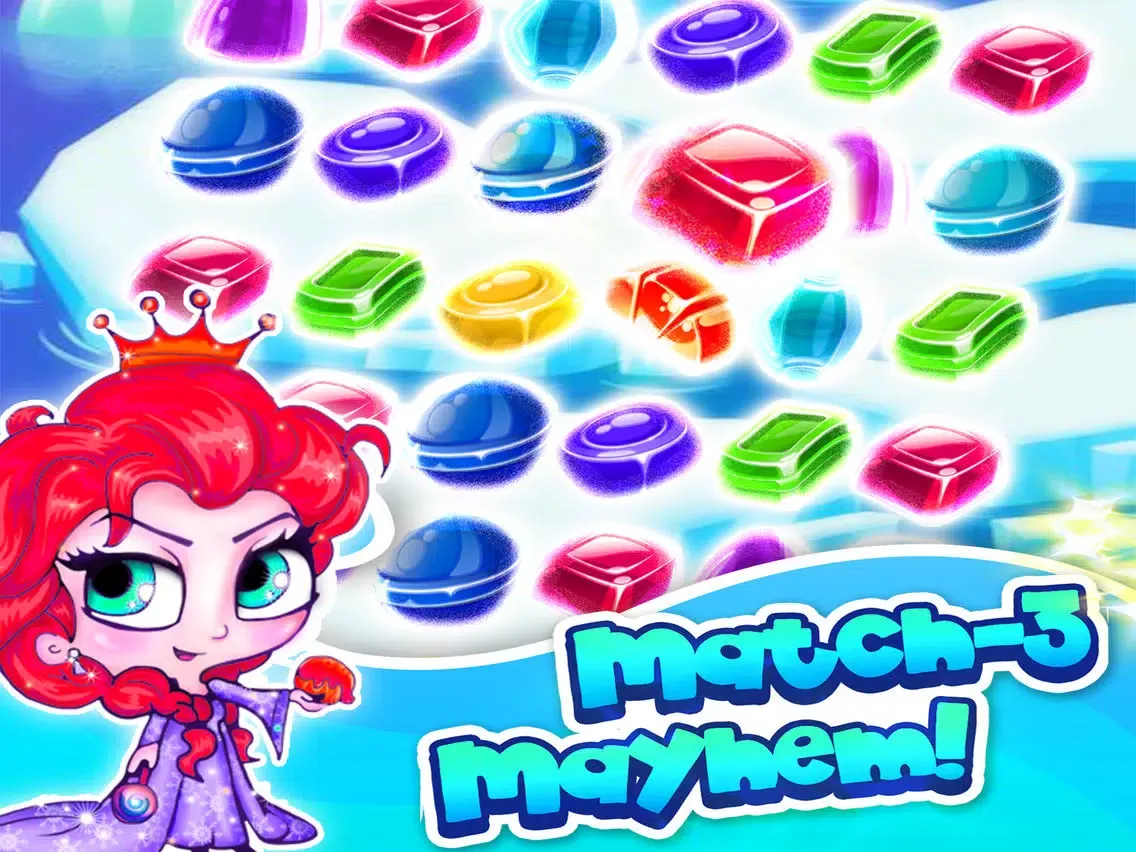 ``` Frozen Ice Queen Match-3``` - fun candy puzzle game for jewel mania'cs free iPad  Screenshots