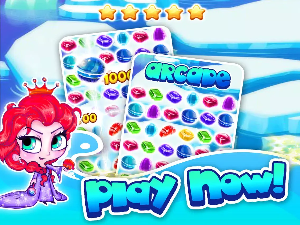 ``` Frozen Ice Queen Match-3``` - fun candy puzzle game for jewel mania'cs free iPad  Screenshots