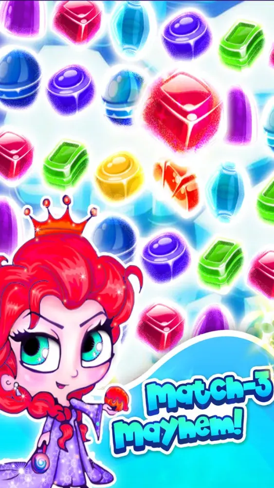 ``` Frozen Ice Queen Match-3``` - fun candy puzzle game for jewel mania'cs free Screenshots