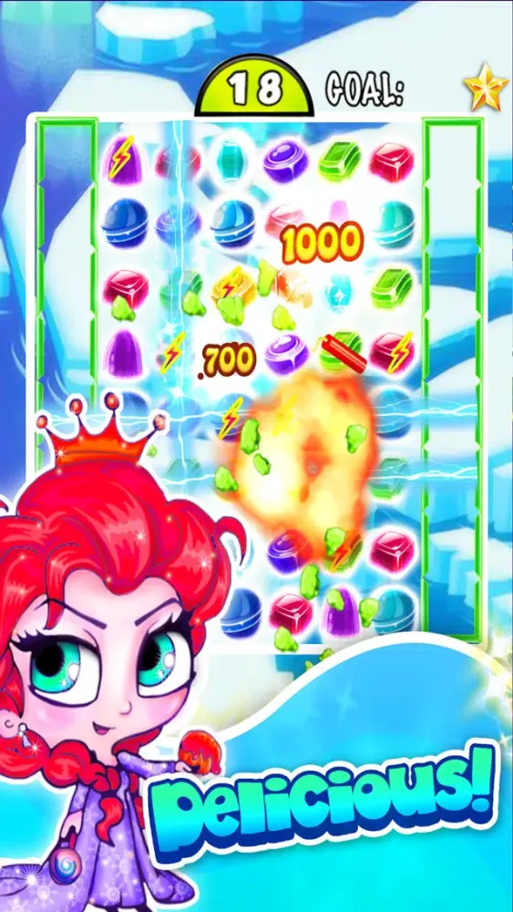 ``` Frozen Ice Queen Match-3``` - fun candy puzzle game for jewel mania'cs free Screenshots
