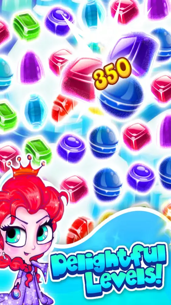 ``` Frozen Ice Queen Match-3``` - fun candy puzzle game for jewel mania'cs free Screenshots