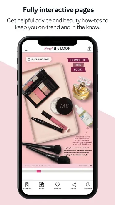 Tangkapan skrin Mary Kay® Interactive Catalog