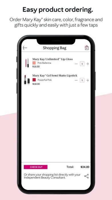 Tangkapan skrin Mary Kay® Interactive Catalog