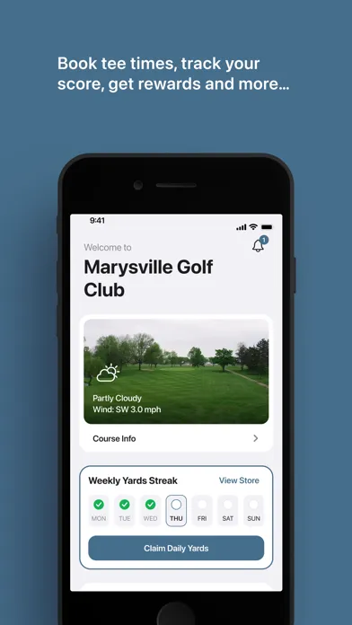Tangkapan skrin Marysville Golf Club