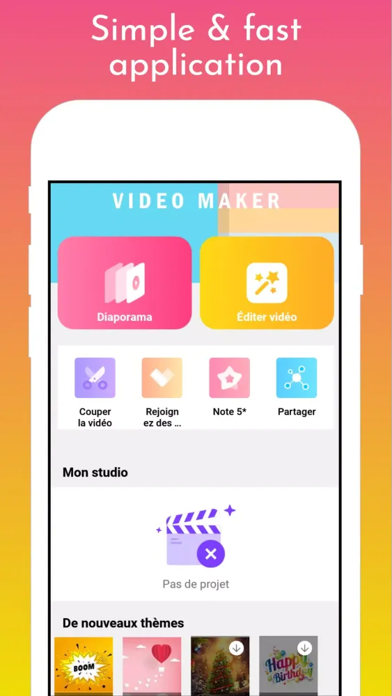 Capturas de tela do Music Video Maker: Editor