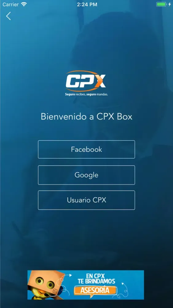 Capturas de tela do CPX