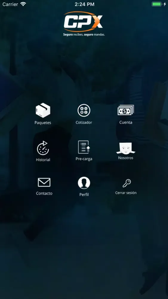 Capturas de tela do CPX