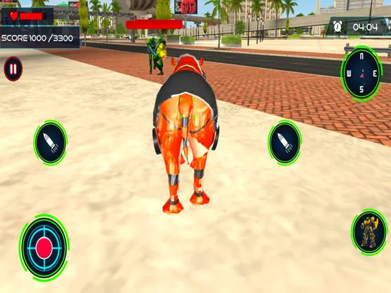 Capturas de tela do Animal Robot Car Transform iPad 