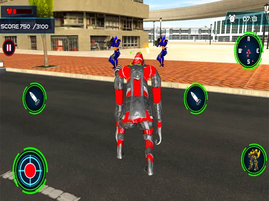 Capturas de tela do Animal Robot Car Transform iPad 