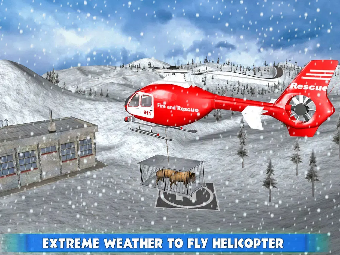 Capturas de tela do Helicopter Rescue Animal Transport iPad 