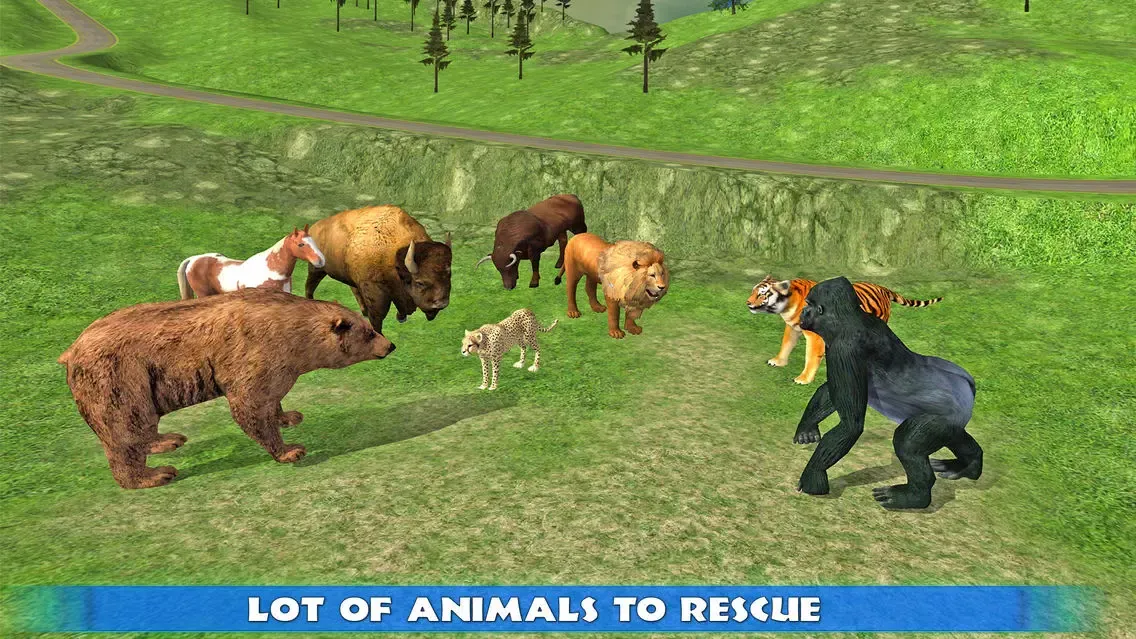 Capturas de tela do Helicopter Rescue Animal Transport