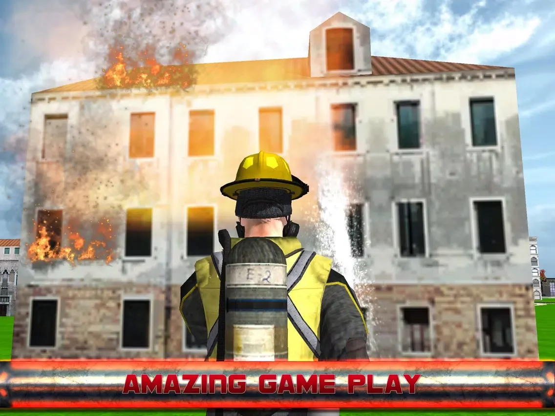 Fire Fighter Emergency Truck Simulator 3D iPad  Screenshots