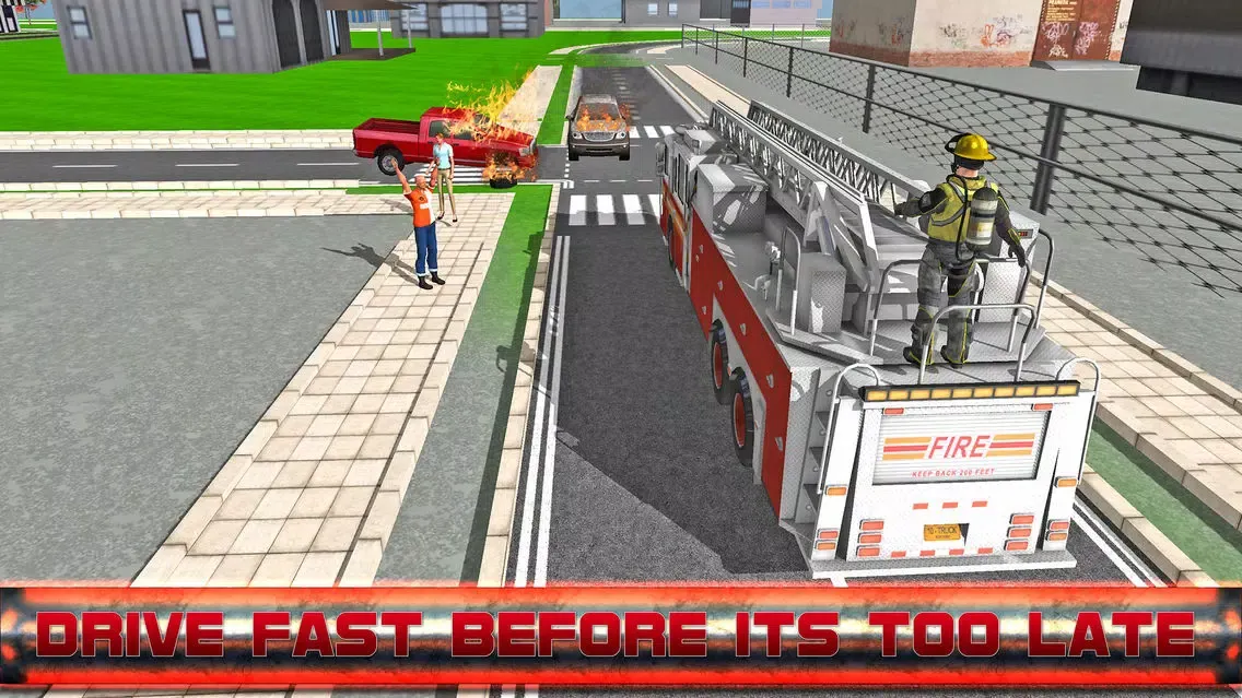 Fire Fighter Emergency Truck Simulator 3D Screenshots