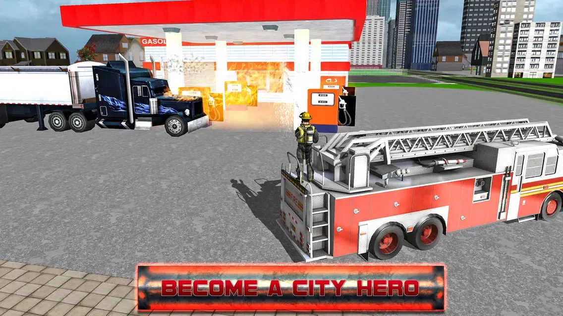 Fire Fighter Emergency Truck Simulator 3D Screenshots