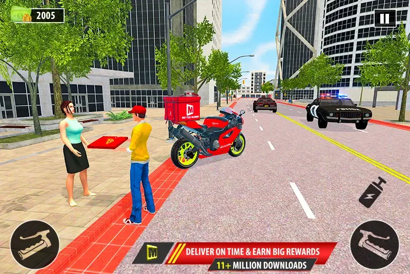 Capturas de tela do Moto Pizza Delivery