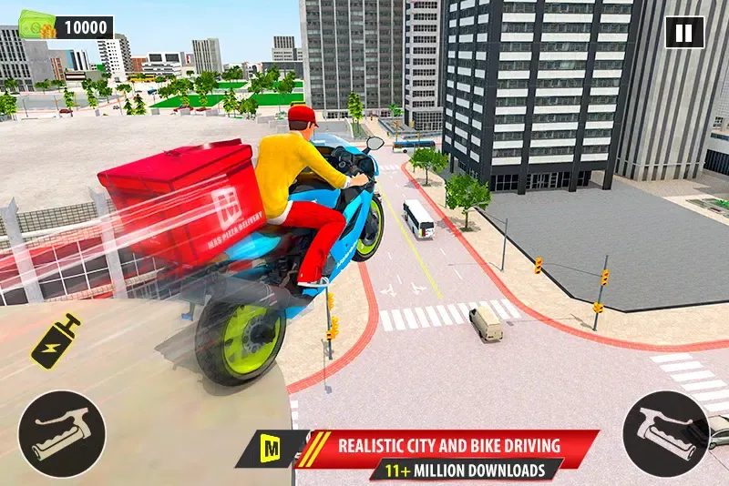Capturas de tela do Moto Pizza Delivery