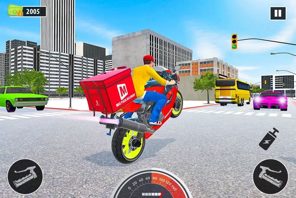 Capturas de tela do Moto Pizza Delivery