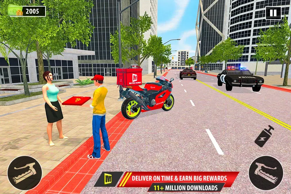 Capturas de tela do Moto Pizza Delivery