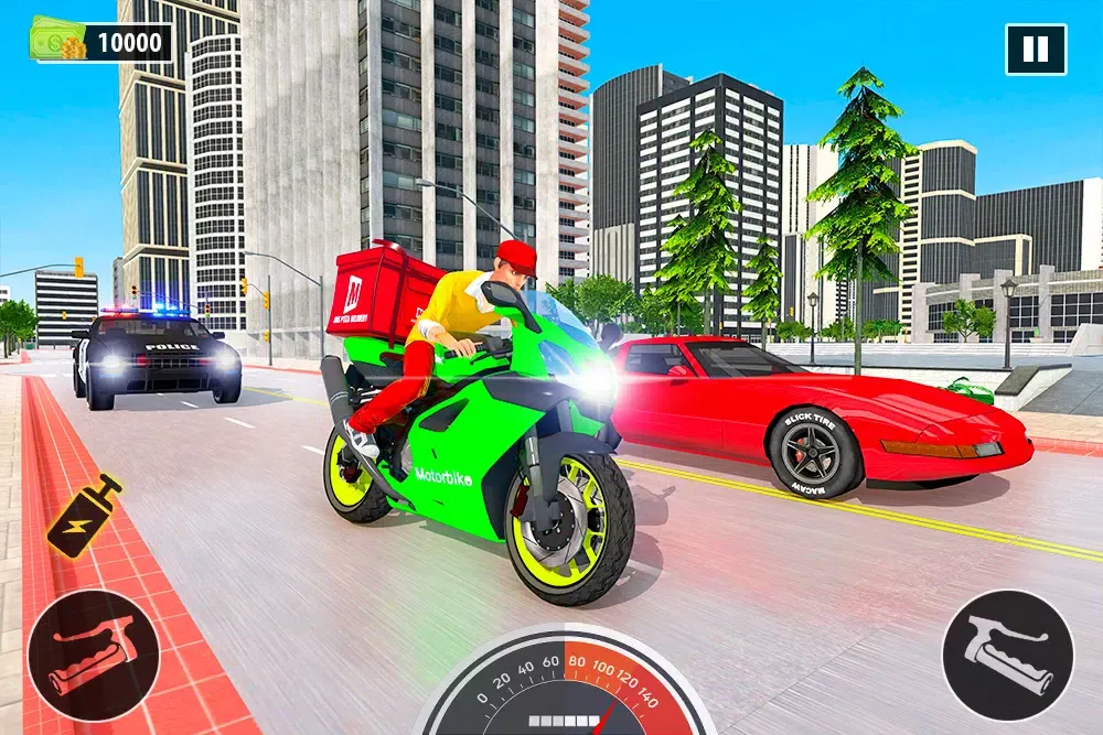 Capturas de tela do Moto Pizza Delivery