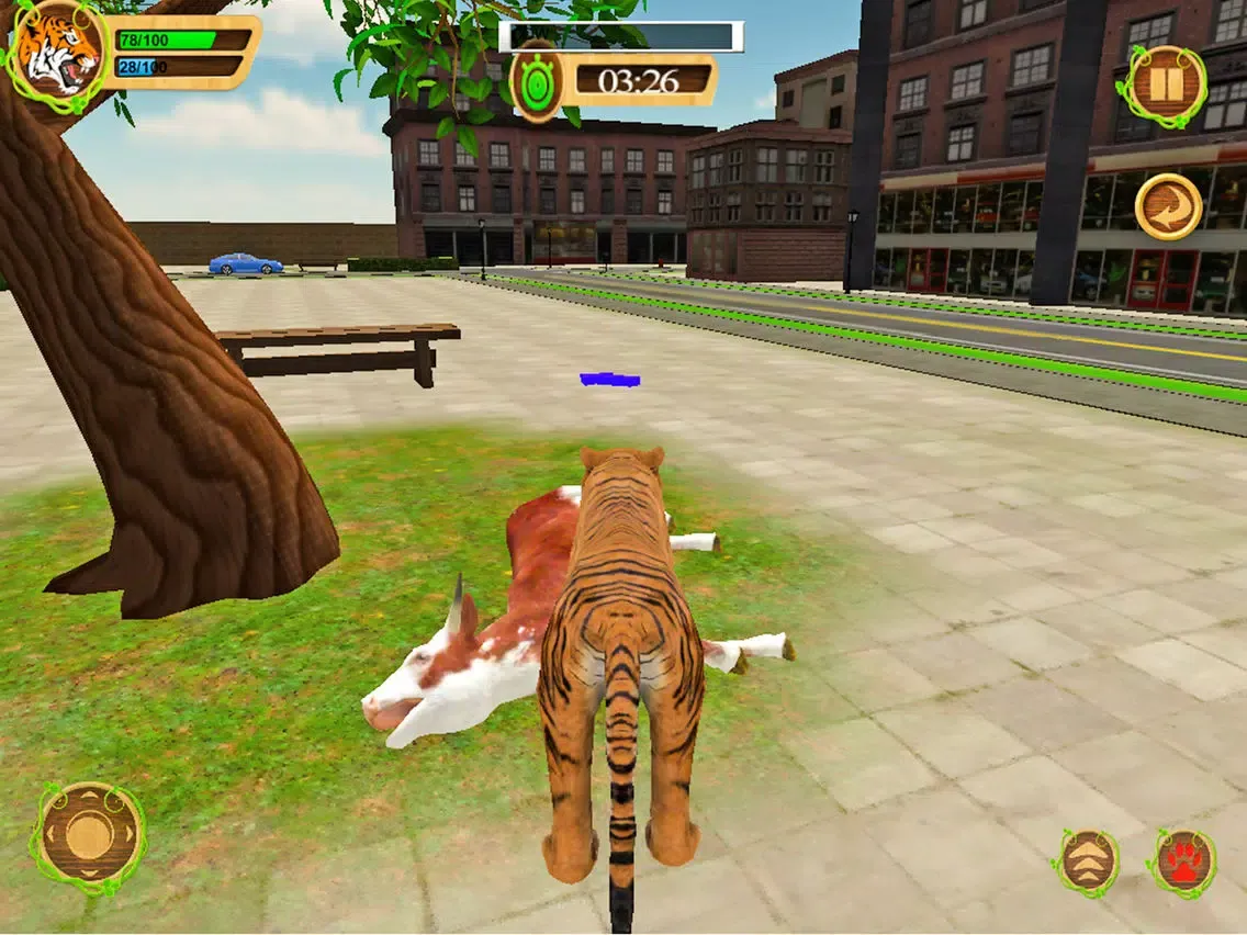 Screenshot di Wild Tiger Beast City Attack iPad 