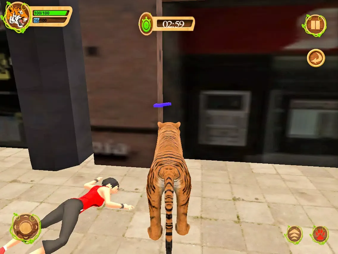 Screenshot di Wild Tiger Beast City Attack iPad 