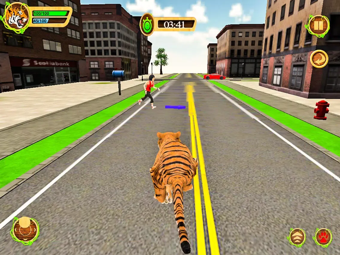Screenshot di Wild Tiger Beast City Attack iPad 