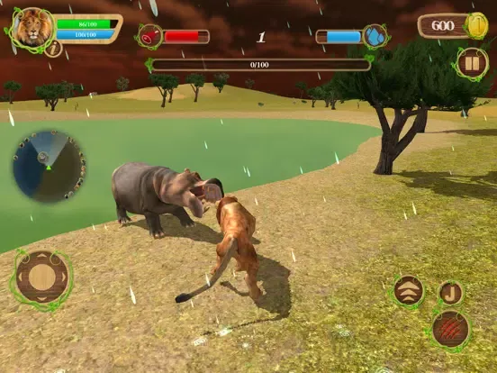 Wild Lion Family Simulator iPad  স্ক্রিনশট