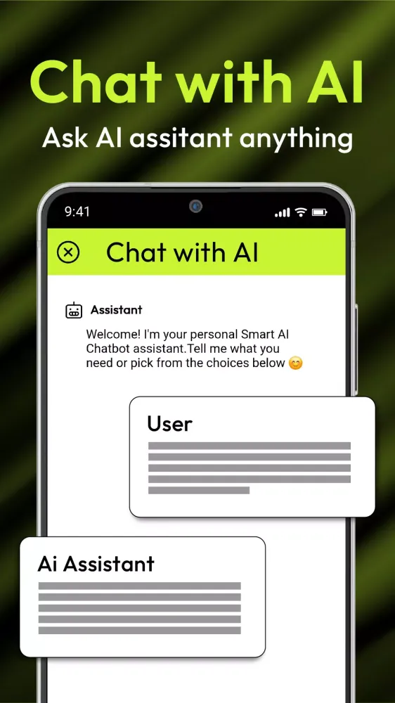 ภาพหน้าจอของ Chatbot AI & Smart Assistant°