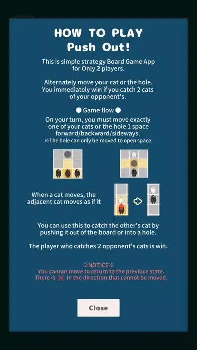 pushout! -Cat Board Game App- 스크린샷