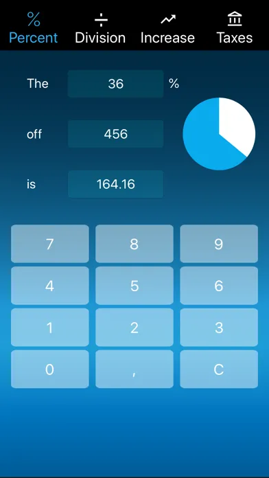 Capturas de pantalla de Percent Calculator easy