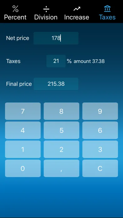 Capturas de pantalla de Percent Calculator easy