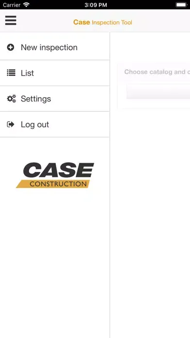 Capturas de tela do Case Inspection Tool