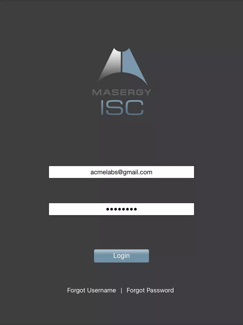 Capturas de tela do Masergy ISC iPad 