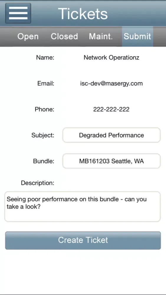 Masergy ISC應用截圖
