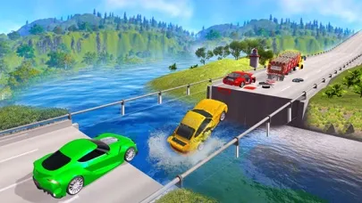 Ảnh chụp màn hình của Car vs Deep Water:Beam Driver