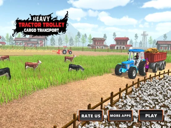 Farmer Tractor Cargo Transport iPad  스크린샷