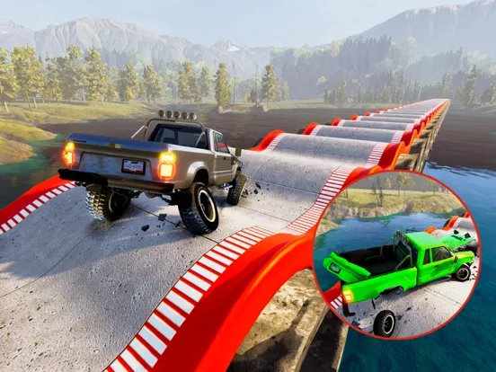 Road Bump Car Crash Beam Drive iPad 應用截圖