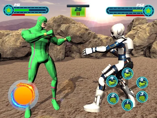 Robot vs Superhero Fighting 3D iPad  Screenshots