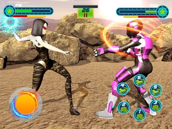 Robot vs Superhero Fighting 3D iPad  Screenshots