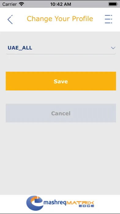 Screenshot di Mashreq EDGE