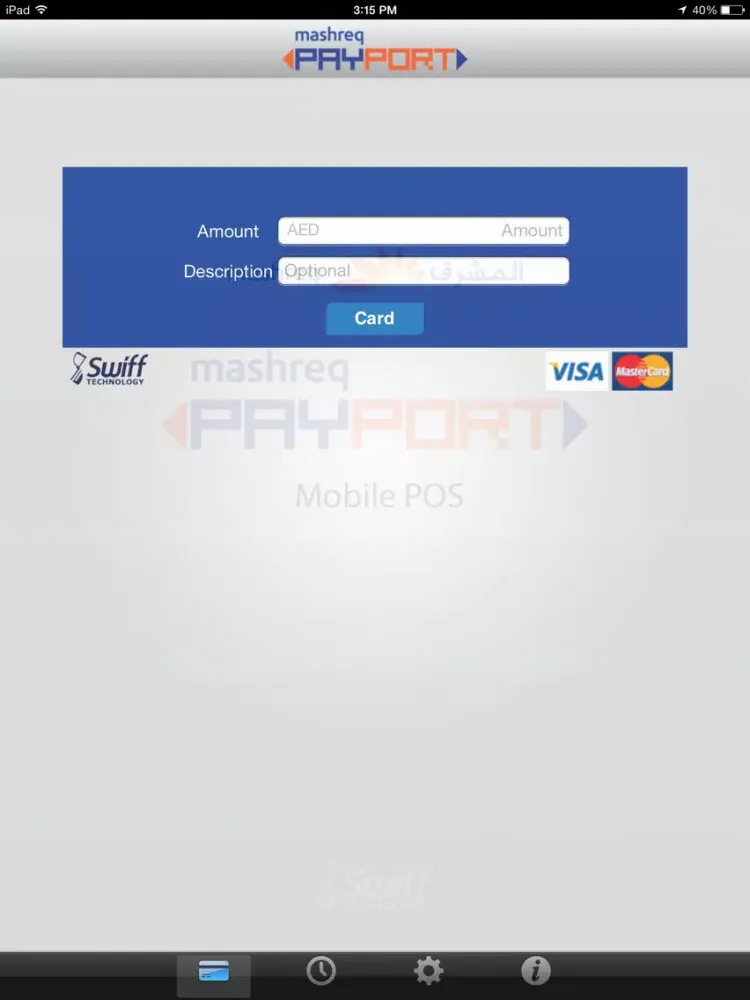 Screenshot di Mashreq PAYPORT iPad 